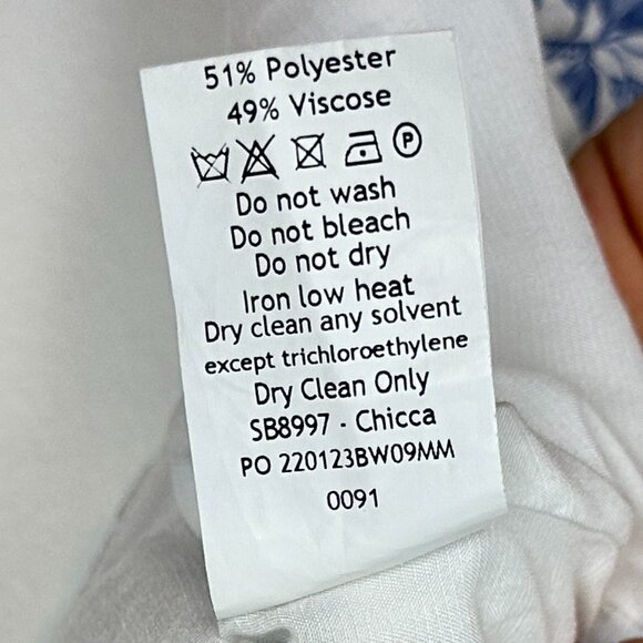 House of CB Blue and White Floral Corset Top - Picture 9 of 16